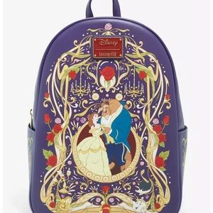 Loungefly Disney Beauty and the Beast Ornate Mini Backpack